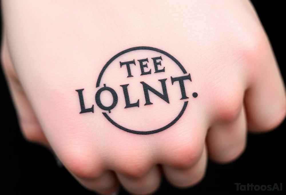 Letters to fit a circular frame that is graffiti bubble tattoo idea