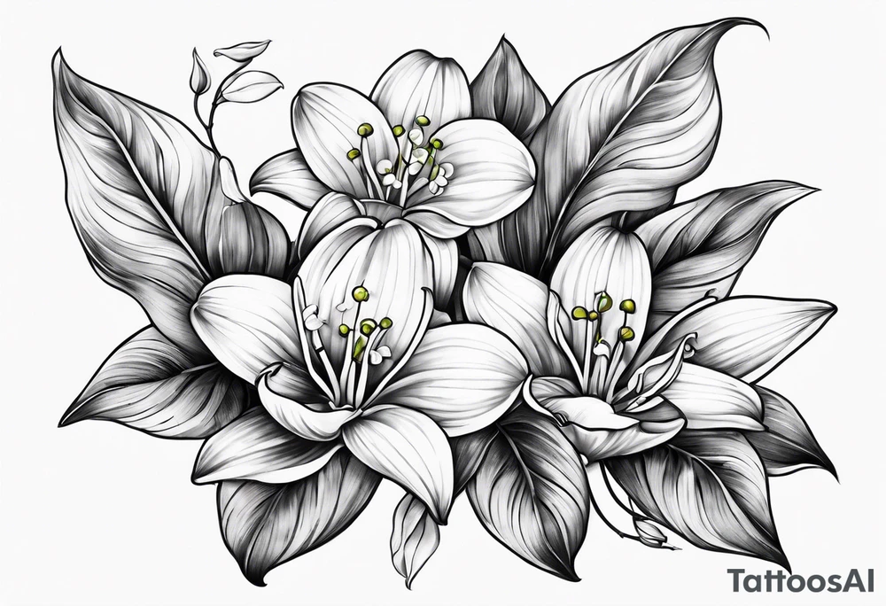 Lilly of the valley and Saturn tattoo idea