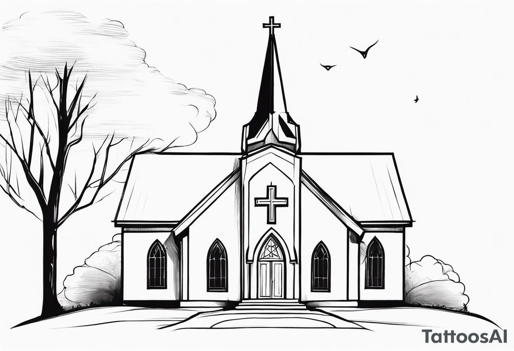 CHURCH tattoo idea