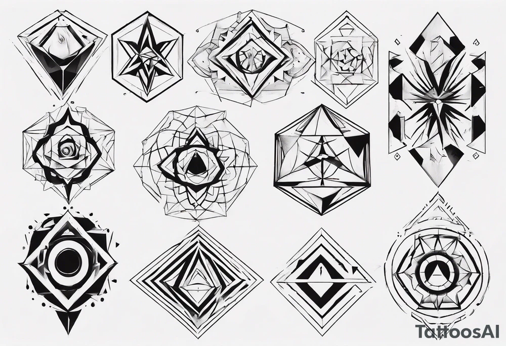 Geometrical tattoo idea