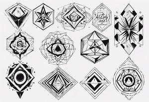 Geometrical tattoo idea