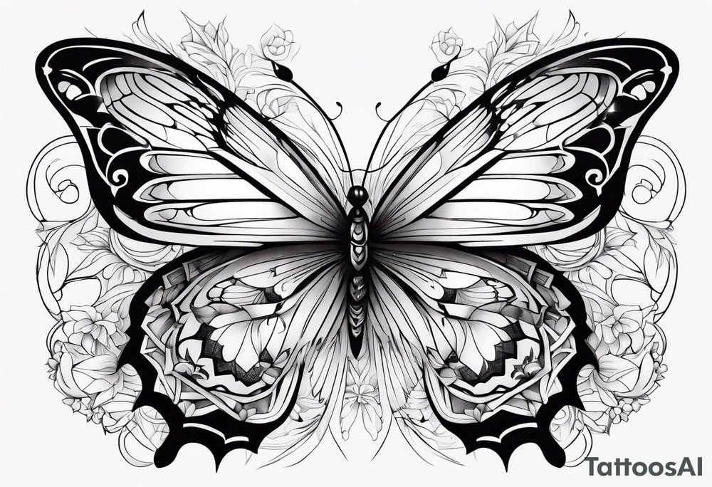 butterfly, reincarnation tattoo idea