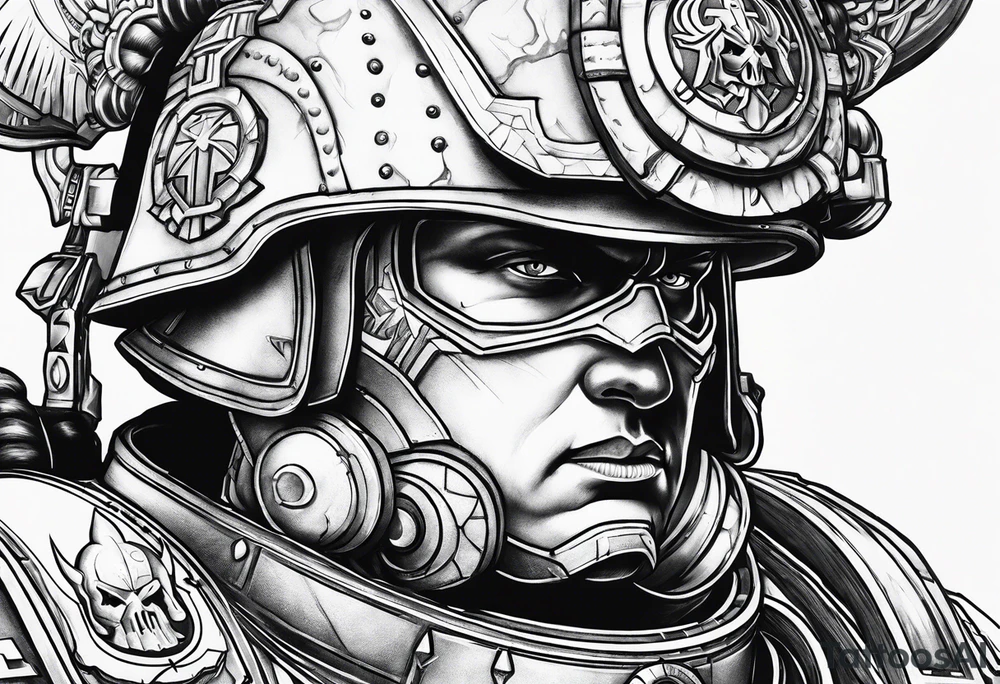 warhammer 40000 space marine tattoo idea