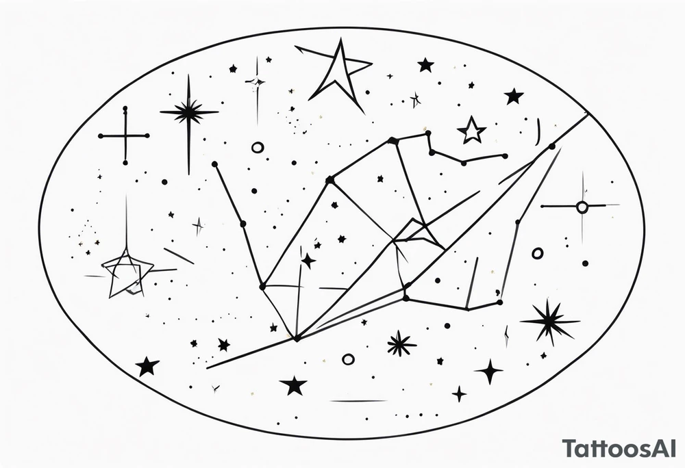 Constellation 🌌 with stars tattoo idea