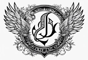 Fairy tail logo but as a fairy with a tail tattoo idea