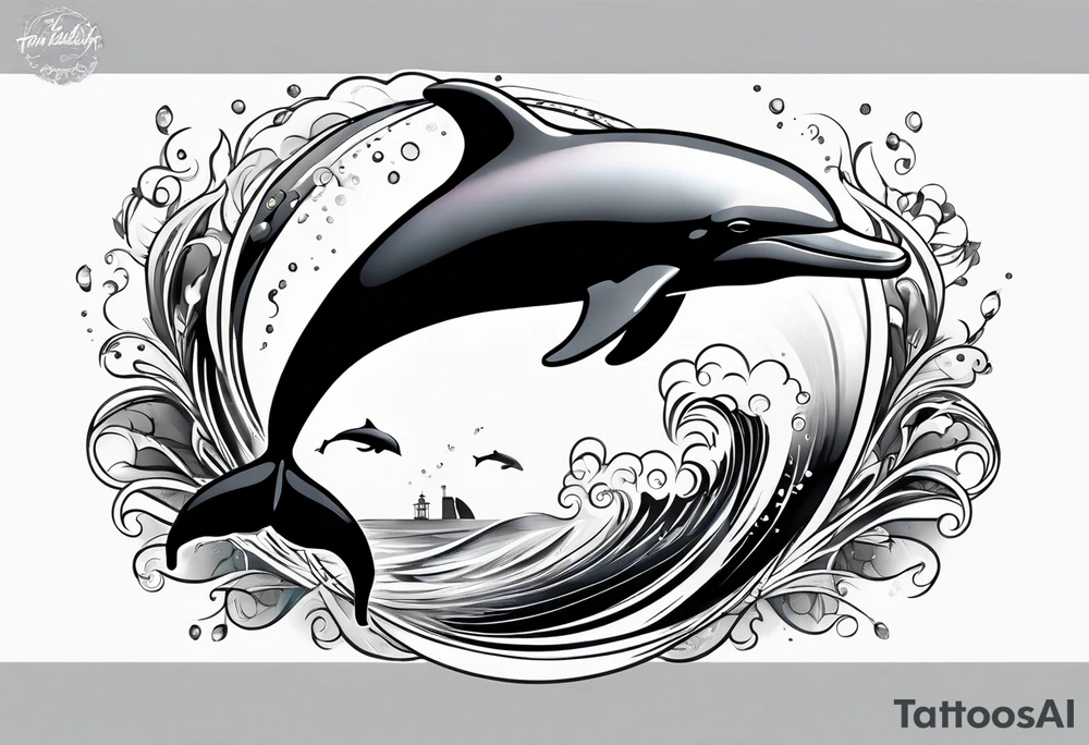 dolphin tattoo idea
