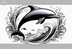 dolphin tattoo idea