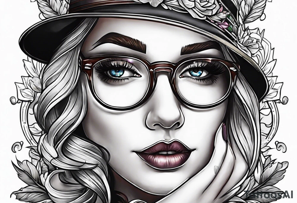 Sexy librarian tattoo idea
