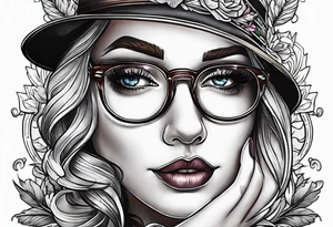 Sexy librarian tattoo idea
