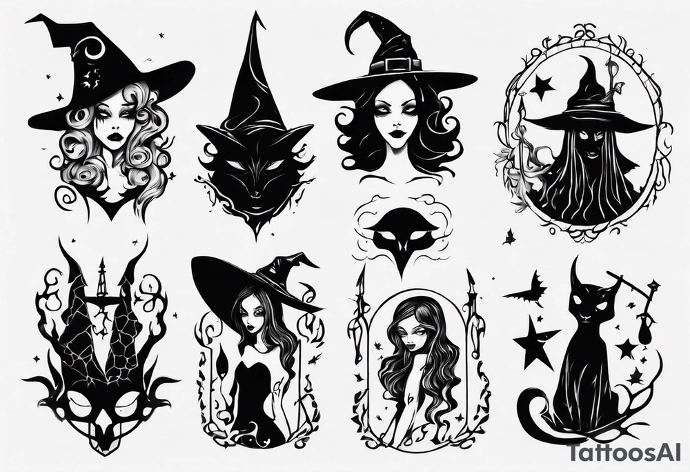 witch tattoo idea