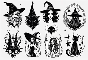 witch tattoo idea