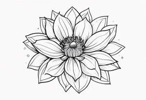 Sol com flor tattoo idea