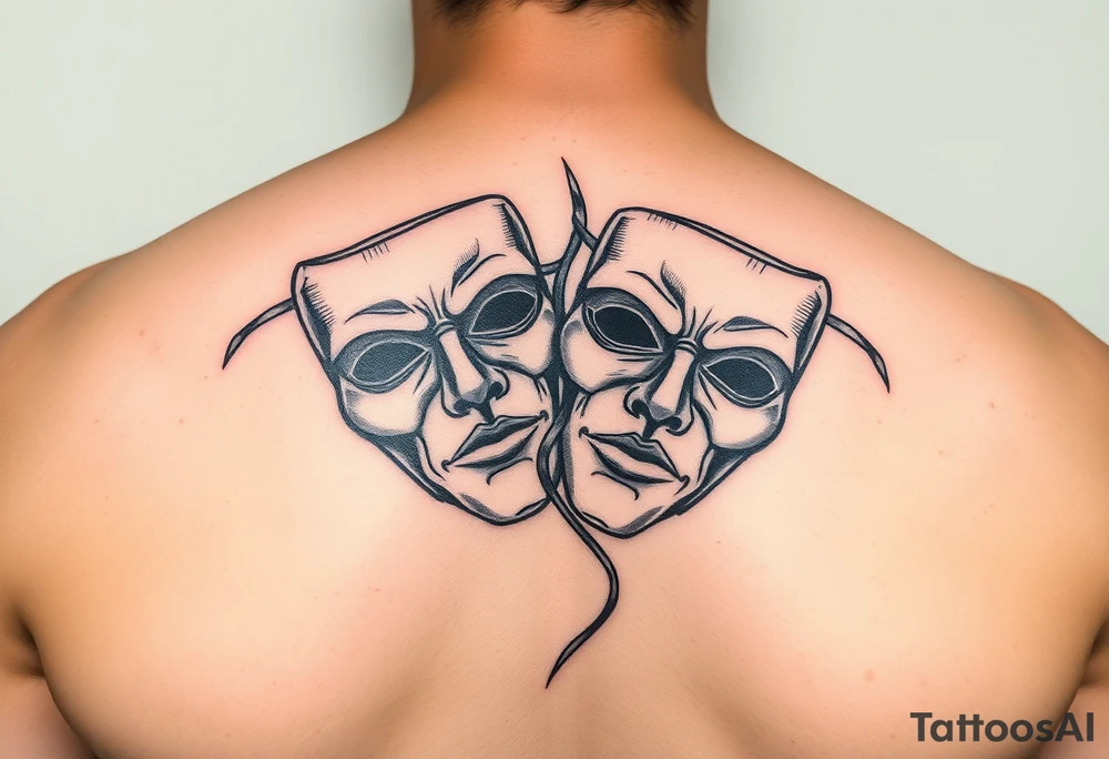 proverbs 26: 25-26
He who hates, disguises it with his lips, And lays up deceit within himself,Their hatred may be concealed by deception, but their wickedness will be exposed in the assembly half sleeve with theater masks tattoo idea