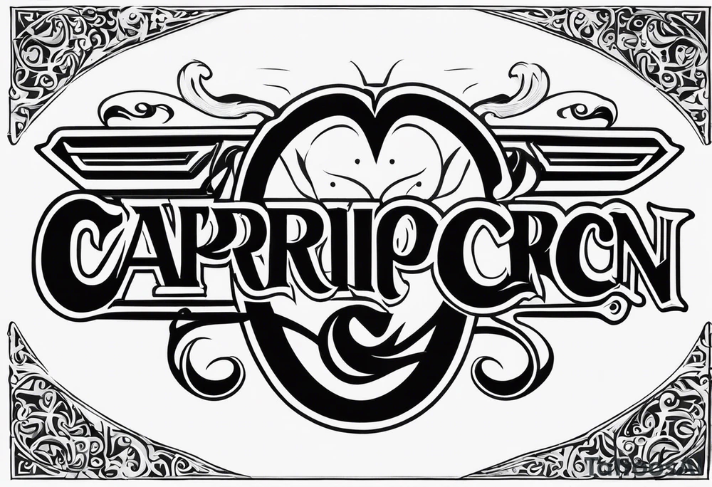 capricorn sunglasses shotgun tattoo idea