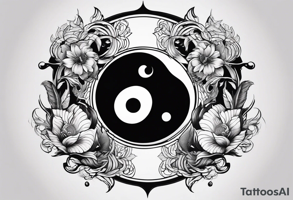 Yin yang Scorpio and leo tattoo idea