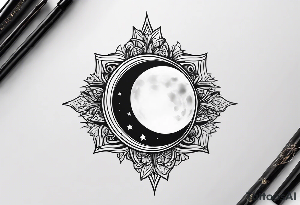 eclipse tattoo idea