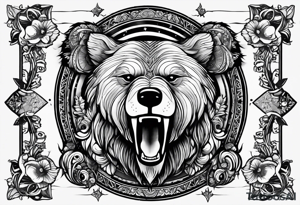 The fool tarot as a bear tattoo idea