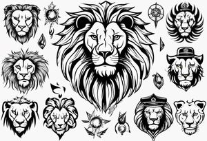 Un lion tattoo idea