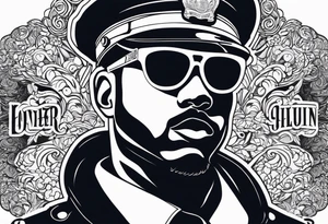 Officer Sunglasses tattoo idea