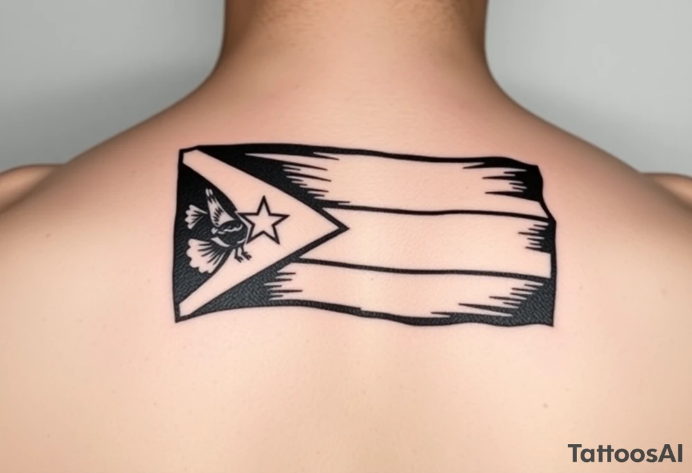 Puerto Rico flag coqui island tattoo idea