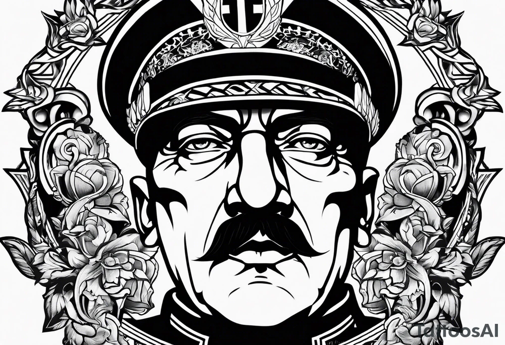 Adolp Hitler SS TOTEMKOPH tattoo idea