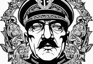 Adolp Hitler SS TOTEMKOPH tattoo idea