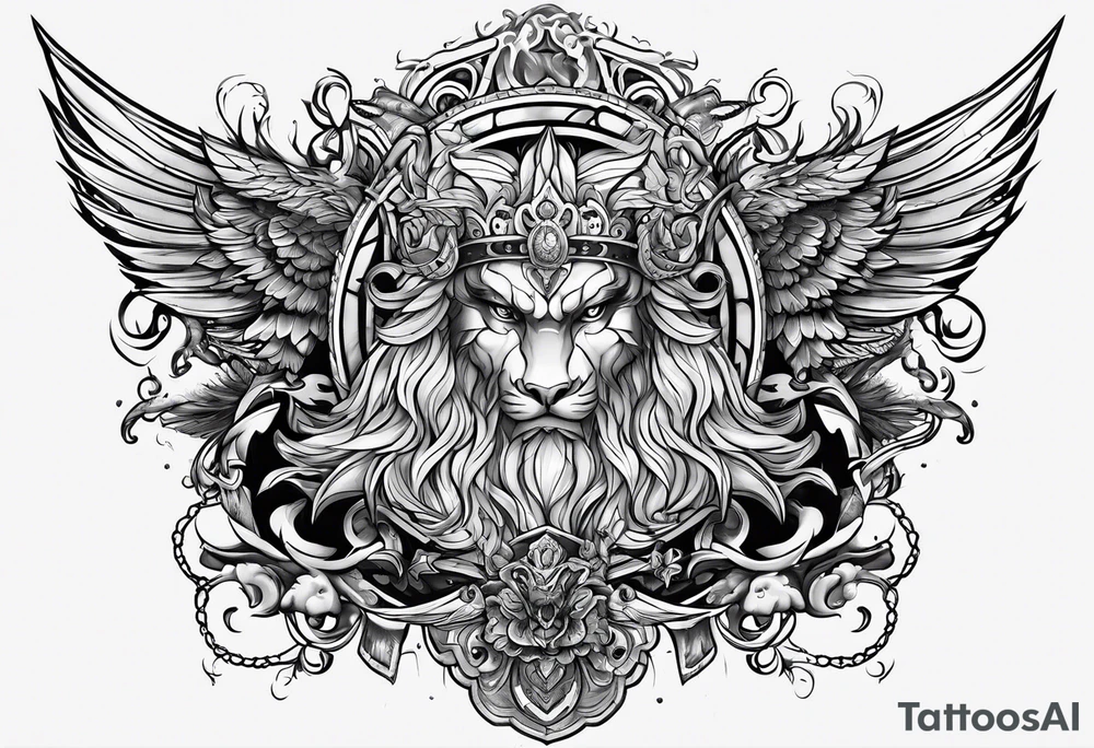 Wrath as a person tattoo idea