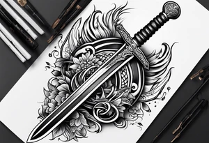 Zulfiqar sword tattoo idea