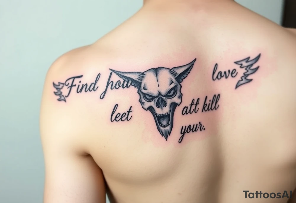 Find what you love and let it kill you tattoo idea