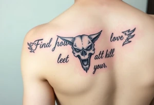 Find what you love and let it kill you tattoo idea