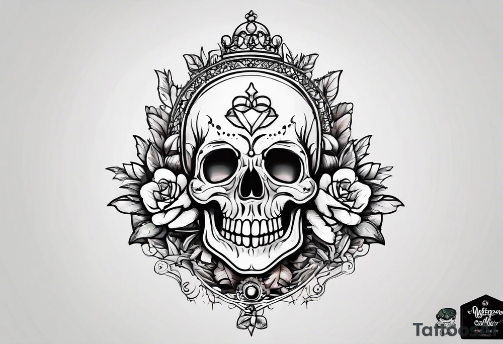dead inside happy outside tattoo idea