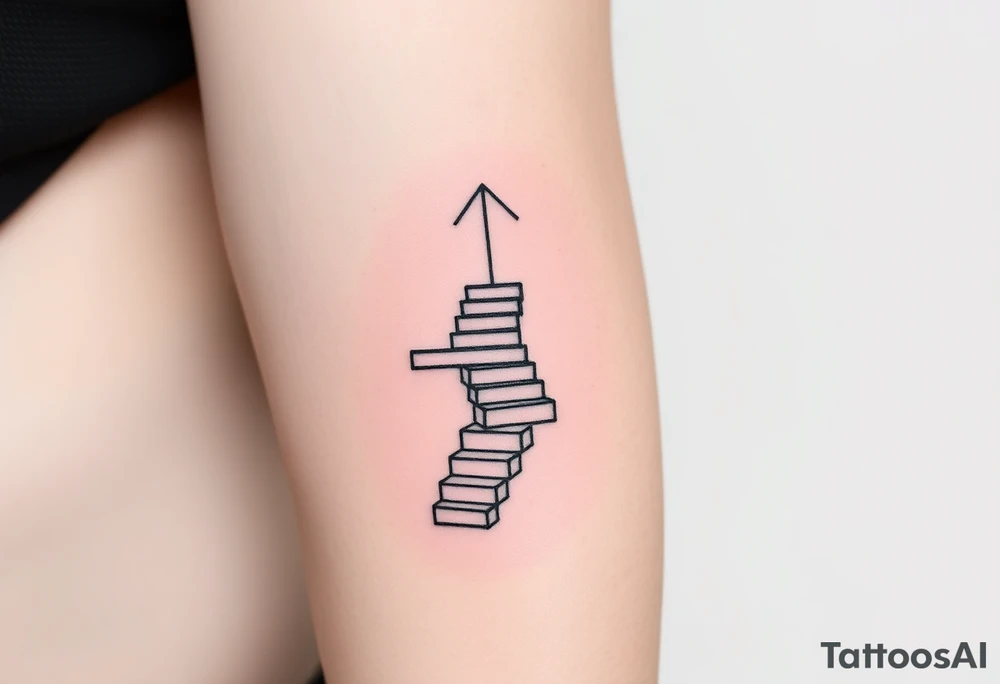An infinite staircase around arm tattoo idea
