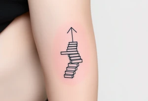 An infinite staircase around arm tattoo idea