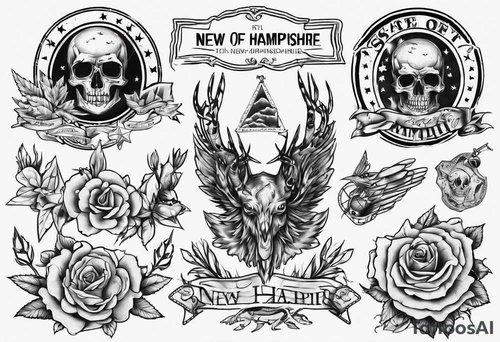 state of new Hampshire tattoo idea