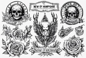 state of new Hampshire tattoo idea