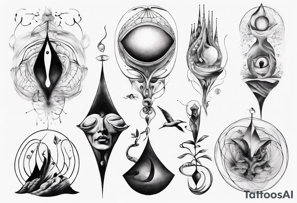Spiritual sfinx tattoo idea