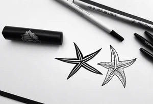 Starfish wrist wrap around tattoo idea