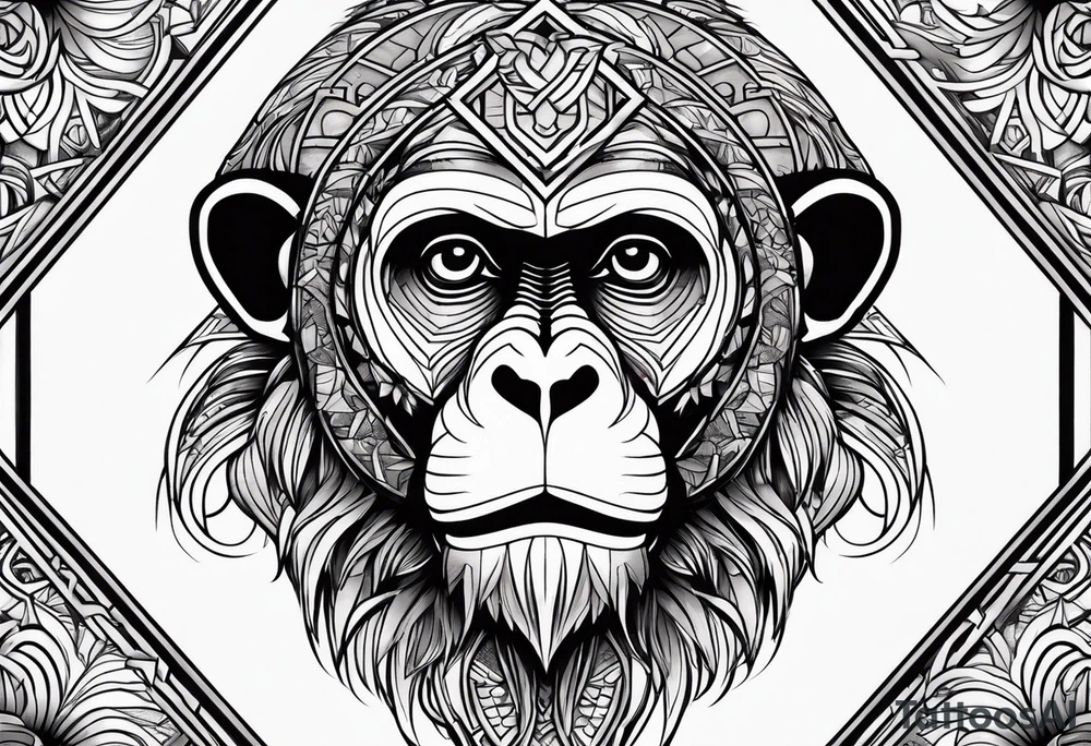 monkey tattoo idea