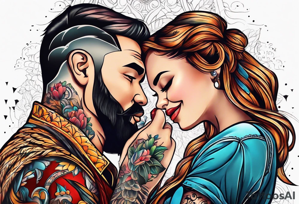 Daddy and daughter tattoo idea