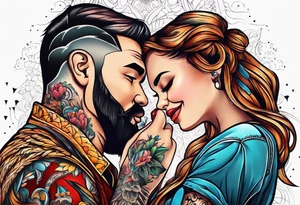 Daddy and daughter tattoo idea