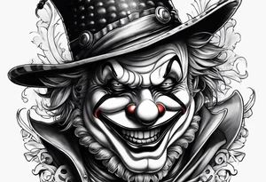 buggie the clown from one piece tattoo idea