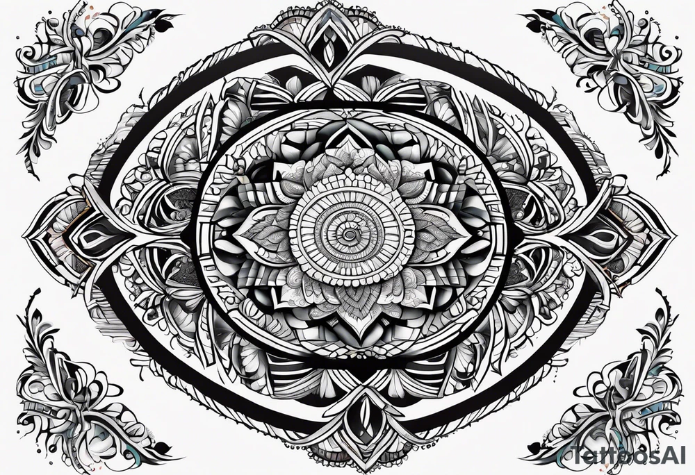 Oval Mandela tattoo idea