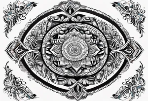 Oval Mandela tattoo idea