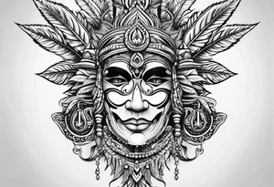 Marijuana tattoo idea