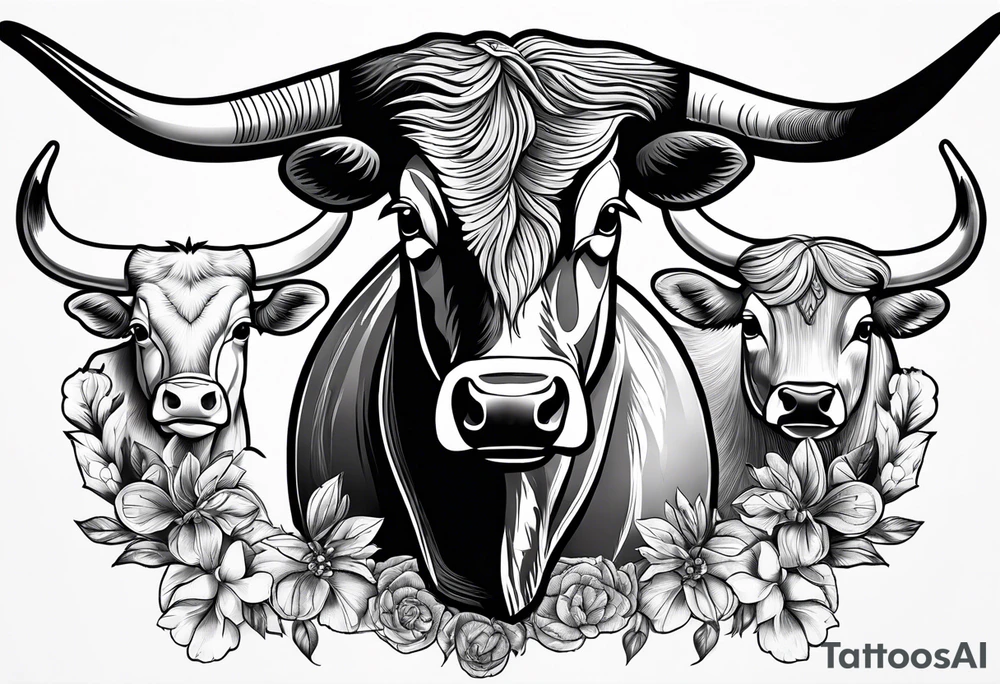 Texas longhorns and A&M aggies tattoo idea