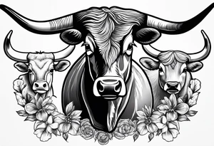 Texas longhorns and A&M aggies tattoo idea