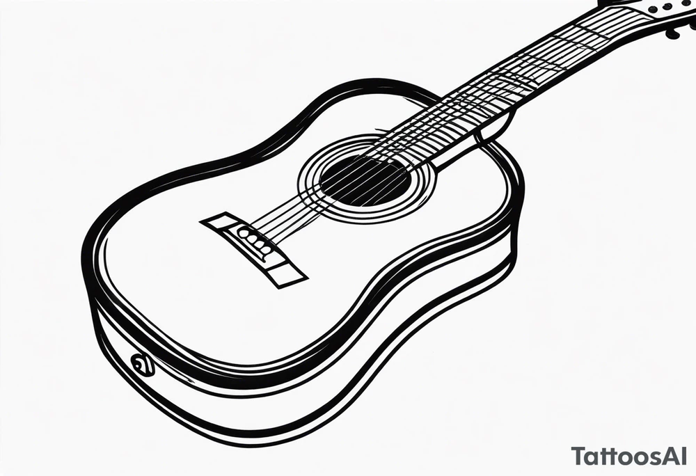 Guitar tattoo idea