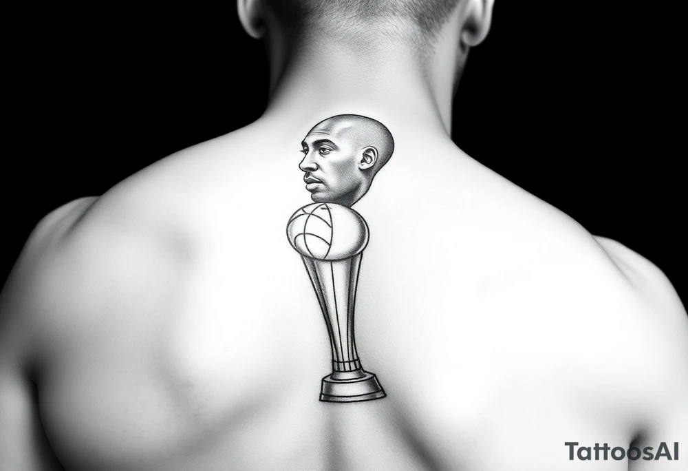 Kobe Bryant with trophy tattoo ideas tattoo idea