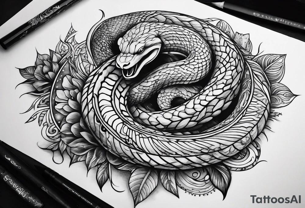 black mamba tattoo idea