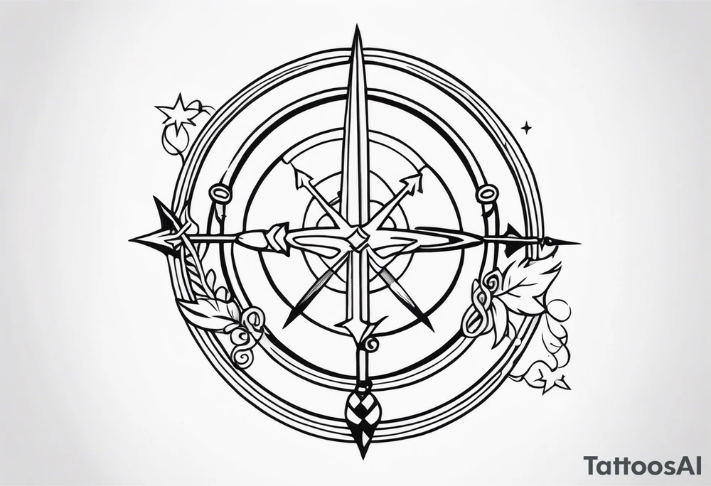 sagittarius, faith, strong tattoo idea